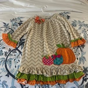 Rare editions size 10 pumpkin dress